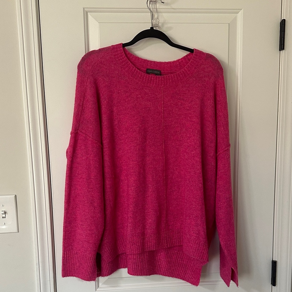Vince Camuto Cosy Pink Long Sleeve Sweater